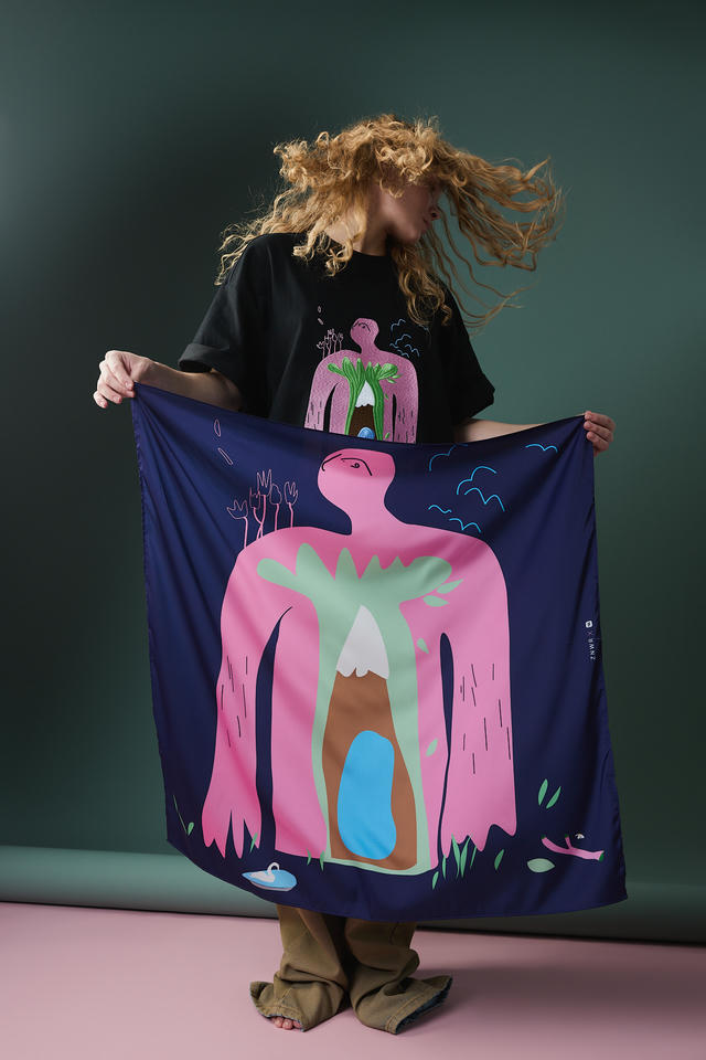 Платок Листья внутри | ZNWR