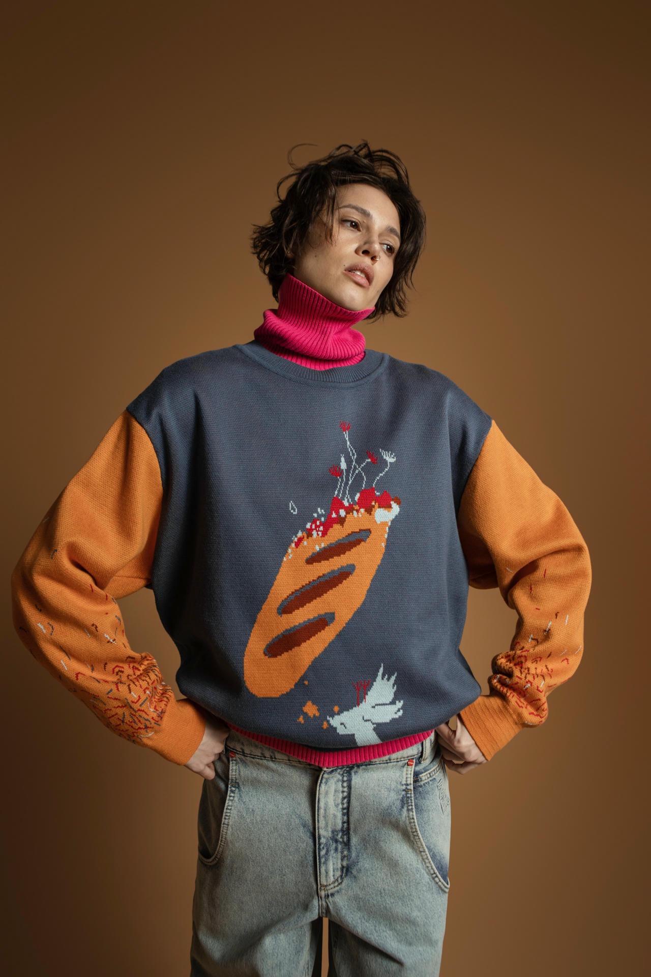 Свитер Батон зацвел