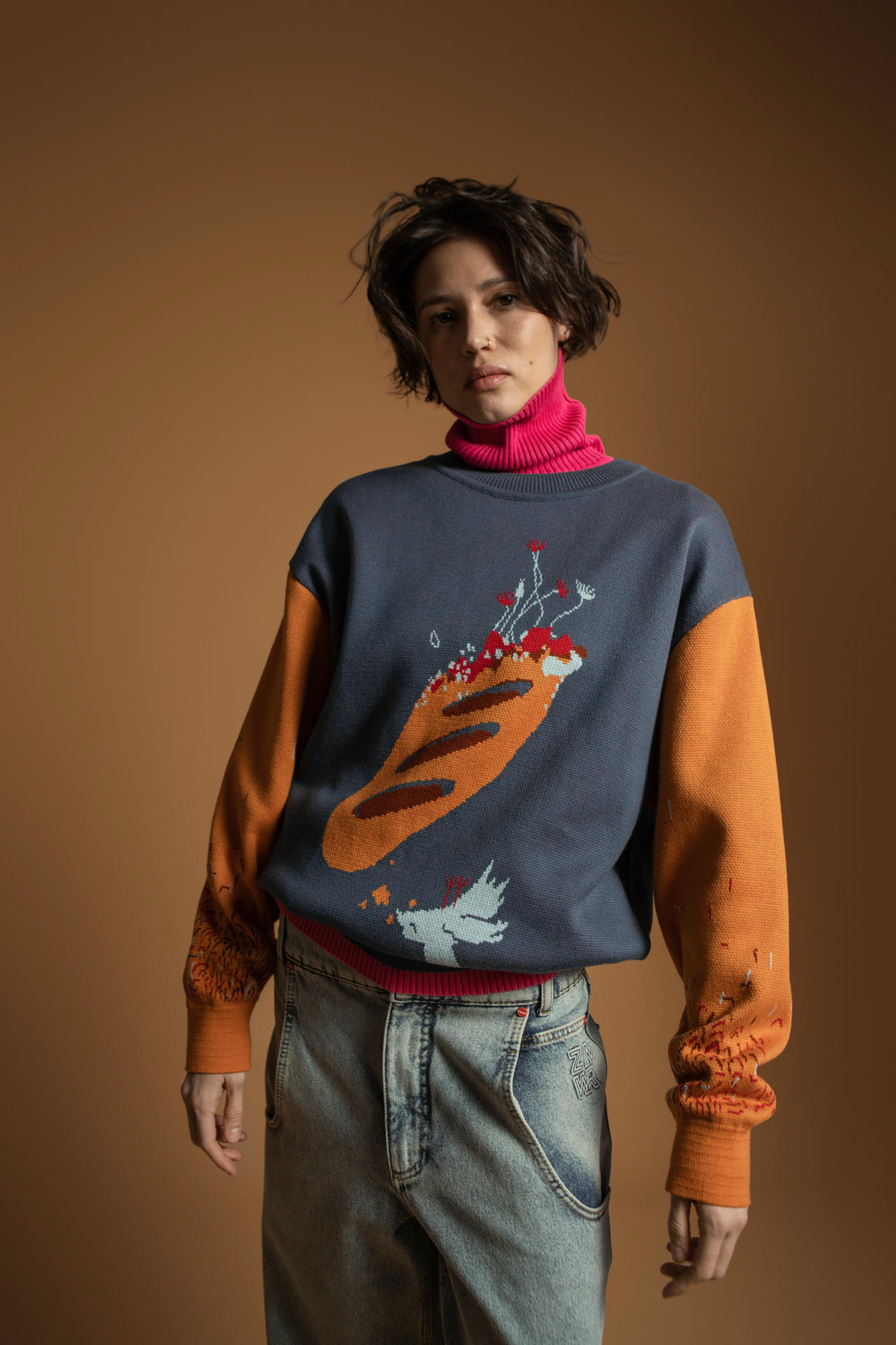 Свитер Батон зацвел